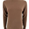 Fijngebreide turtleneck Sophie bruin (S-887)