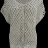 Gehaakt vestje met knopen rondjes Moda Beige