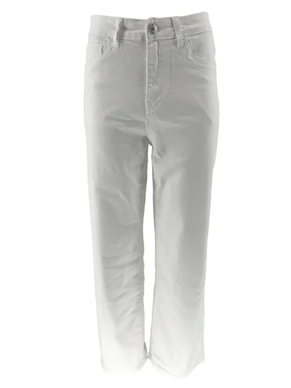 Goodies broek met rechte broekspijp off-white (DJ2498-2)
