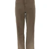 Goodies broek met rechte broekspijp taupe/bruin (DJ2498-7)