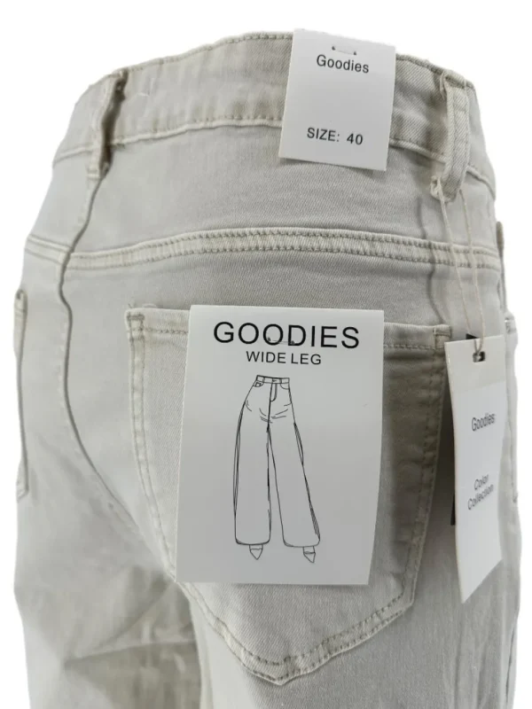 Goodies broek met rechte broekspijp beige (DJ2498-12)