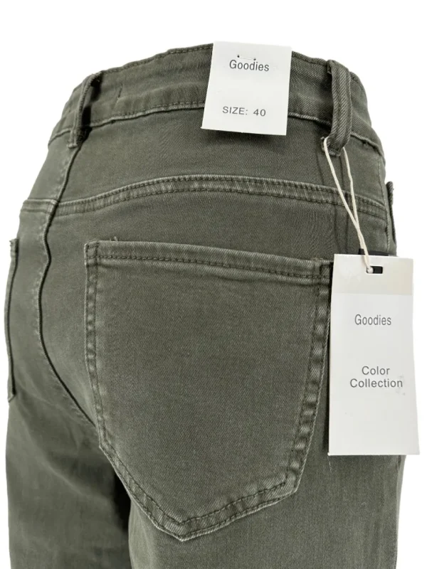 Goodies broek met rechte broekspijp army (DJ2498-13)
