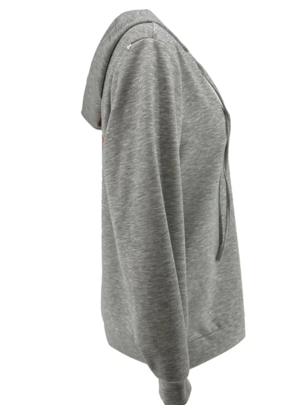Hoodie met v-hals Orange fresh grijs GTS)