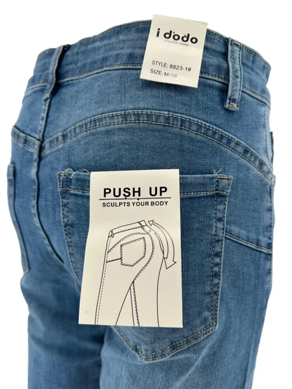 I Dodo jeans met rechte broekspijp en zakken (8823-1#)