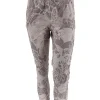Italy jogg-jeans met koord bladeren oud roze