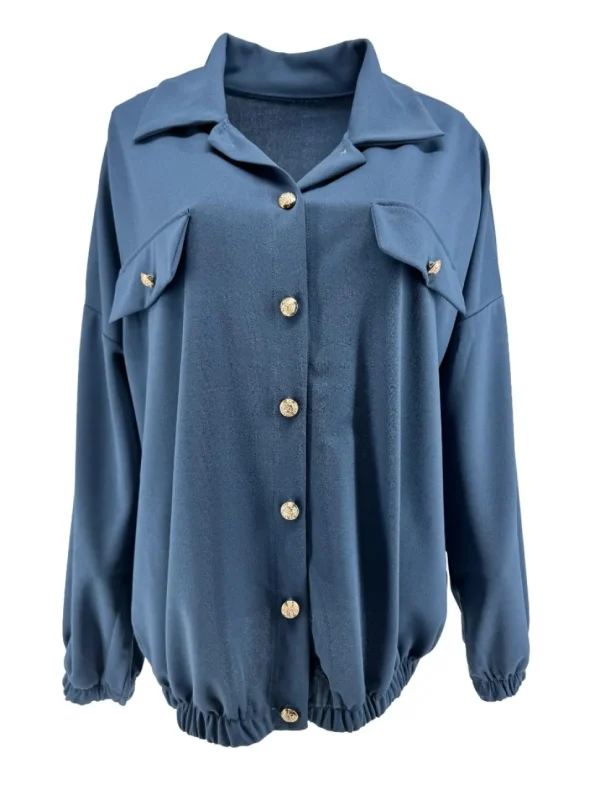 Jasje met kraag en knopen Lennie midnight blue