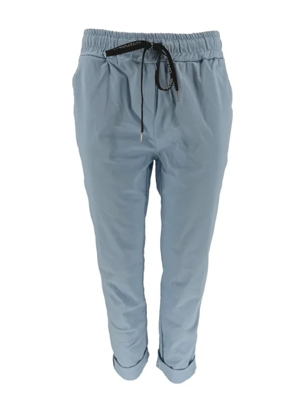 Jogg-jeans met koordje Monroe blauw