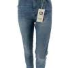 Karostar jeans met lichtere bies en ritssluiting (K2507)