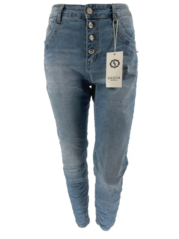 Karostar jeans met ribbed detail (K2551)