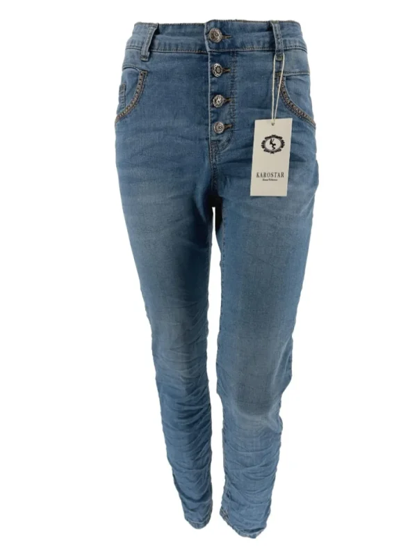 Karostar jeans met stiksel op de zakken (K2575)