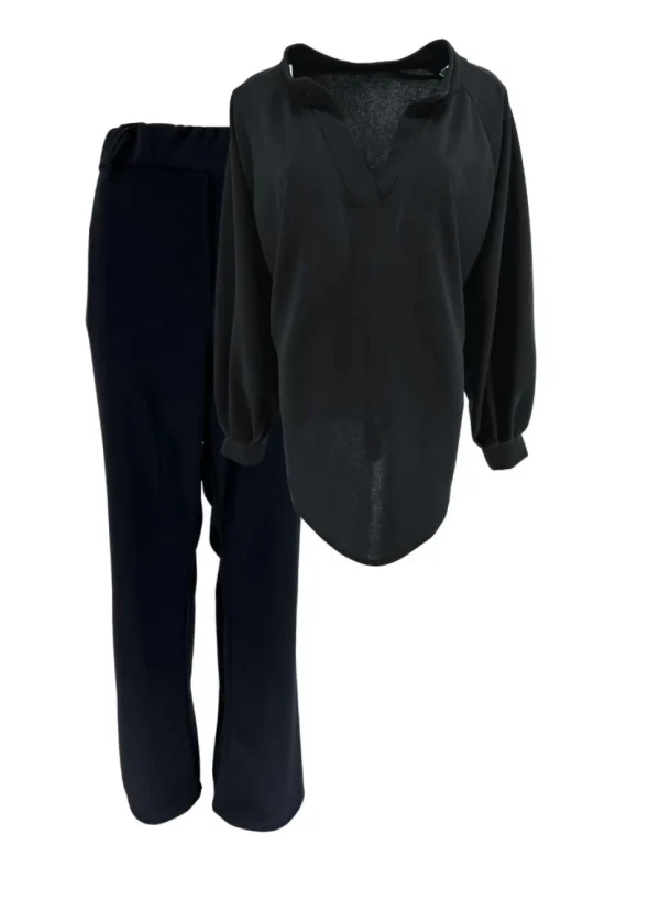 KLEINERE 2-delig set met blouse en broek Stanny zwart