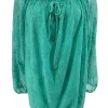 KLEINERE Kanten ballon blouse met koordje Celestine mint