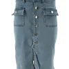 Korte denim rok met knoopjes aan de voorzijde Mila ( D4699#) (JRC) SALE