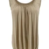 KORTE tricot basic ballon top beige
