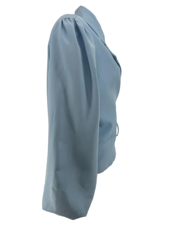 KORTERE blazer met strik aan de zijkant Mare licht blauw