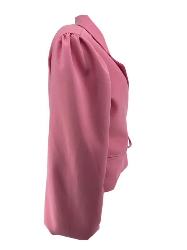 KORTERE blazer met strik aan de zijkant Mare licht roze