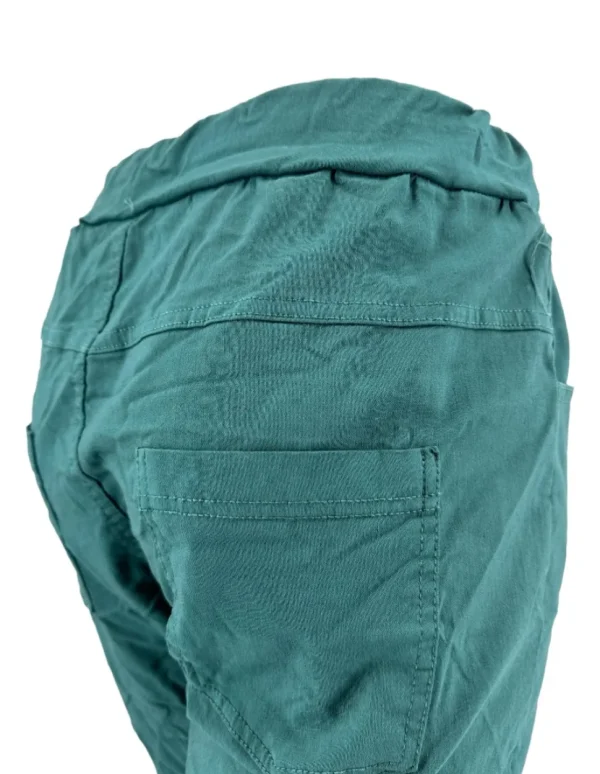 (LC) Comfy Jogg-jeans Blanco flessen groen