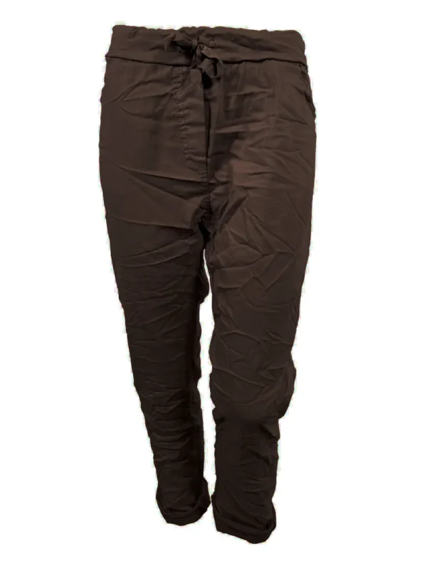 (LC)Comfy Jogg-jeans Blanco donker bruin