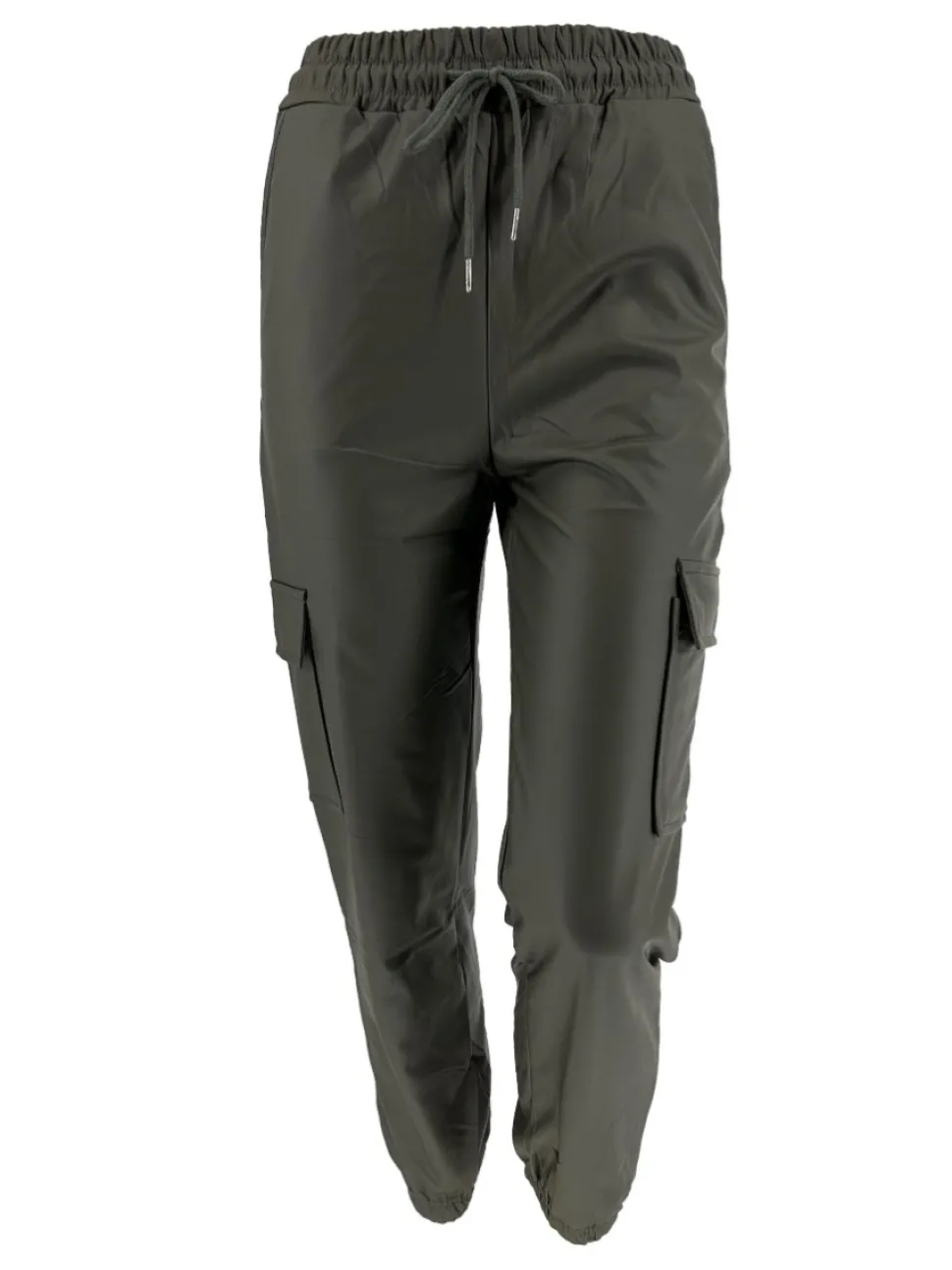 leatherlook_cargo_broek_m_0-1.webp Leather-look cargo broek met koord army (9622). SALE