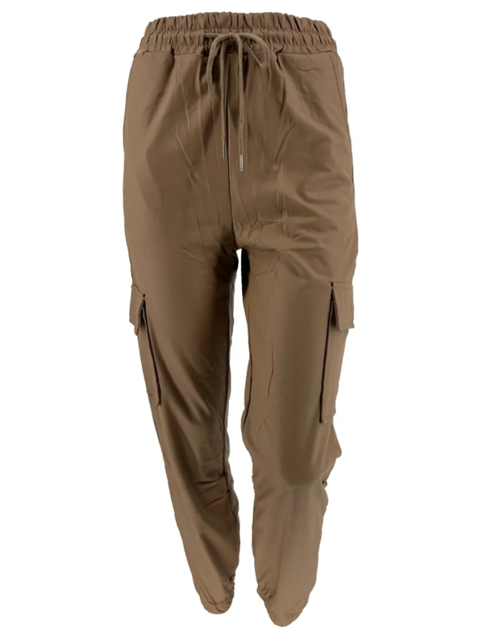 leatherlook_cargo_broek_m_0.webp Leather-look cargo broek met koord camel (9622). SALE