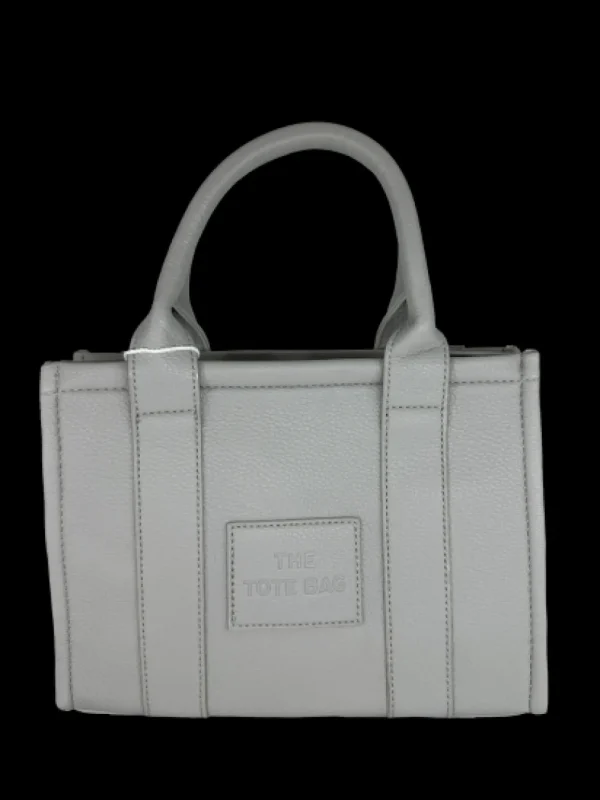 Medium size tote bag met ritssluiting BADGE (H3101) GRAY
