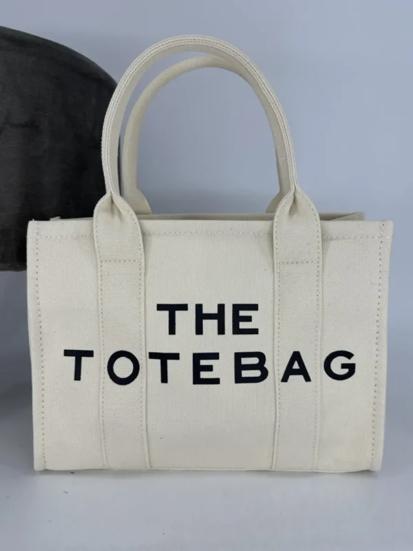Medium size tote bag met ritssluiting Cotton (298-1#)