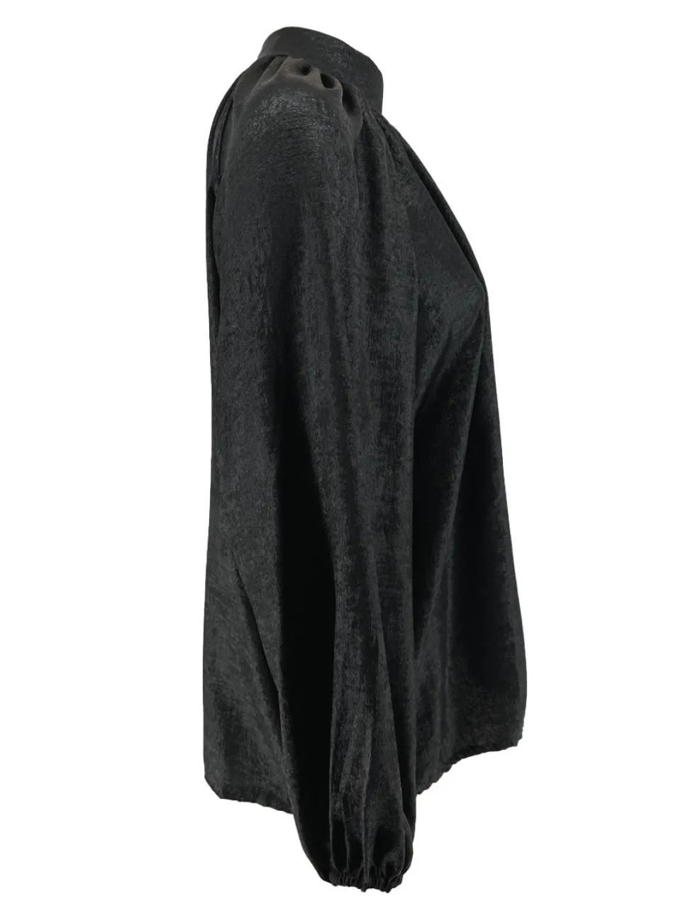 metallic_blouse_met_knoop_1.webp Metallic blouse met knoopjes in de kraag Pierrot zwart