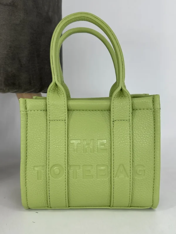 Mini size tote bag met ritssluiting GREEN (H2067)