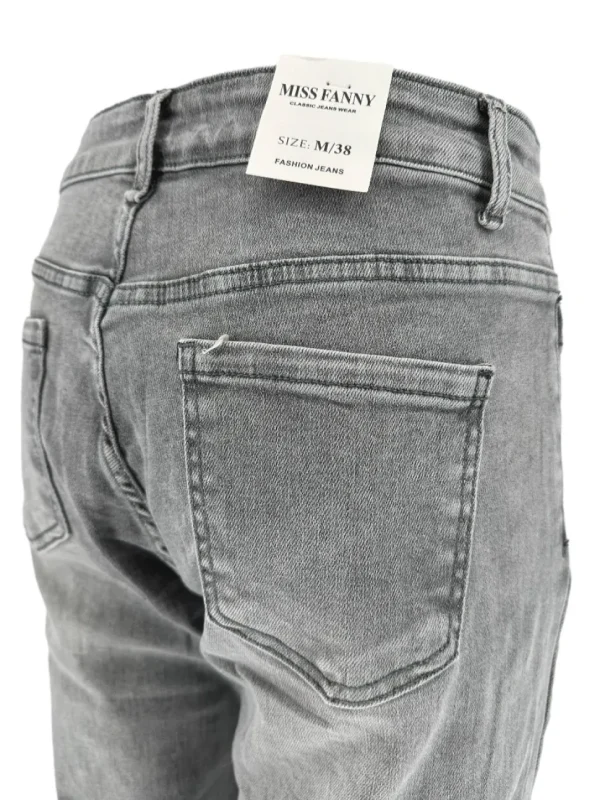 Miss Fanny jeans met zakken grijs (F1218)