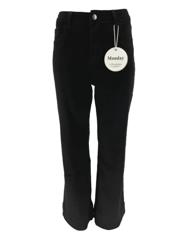 Monday jeans met rechte broekspijp zwart (LWP-710-A)