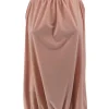 Mouwloze halter top uni licht roze