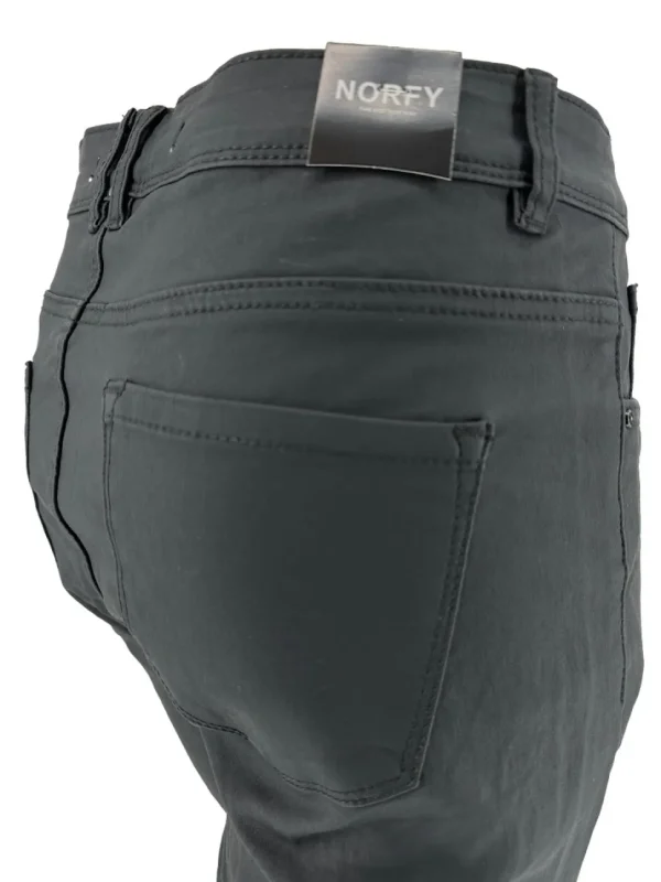 Norfy coating jeans zwart (K575-2-1)