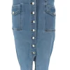 Original denim rok met knoop sluiting aan de voorzijde (D2677/2678(JRC) SALE