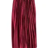 Plisse rok van satijn-look cerise