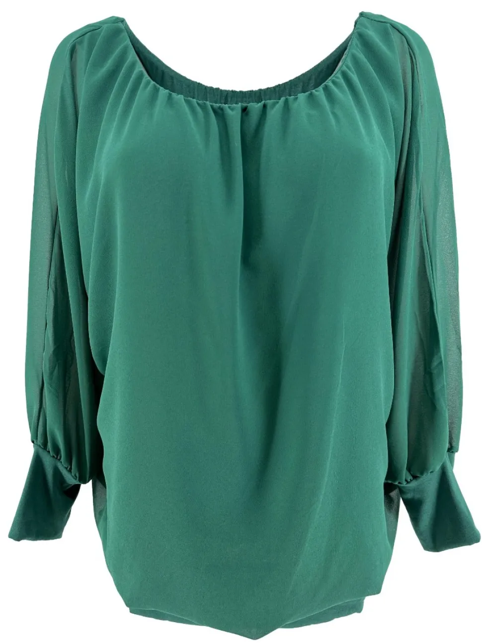 plus_blouse_brede_boord_l_0-1.webp PLUS Blouse brede boord lange mouw Iris flessengroen