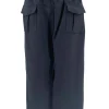 Rok met cargo zakken en bijpassende riem met glans italy donker blauw SALE