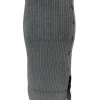 Rok met rib details en knopen aan de zijkant Melody grijs (W2062)