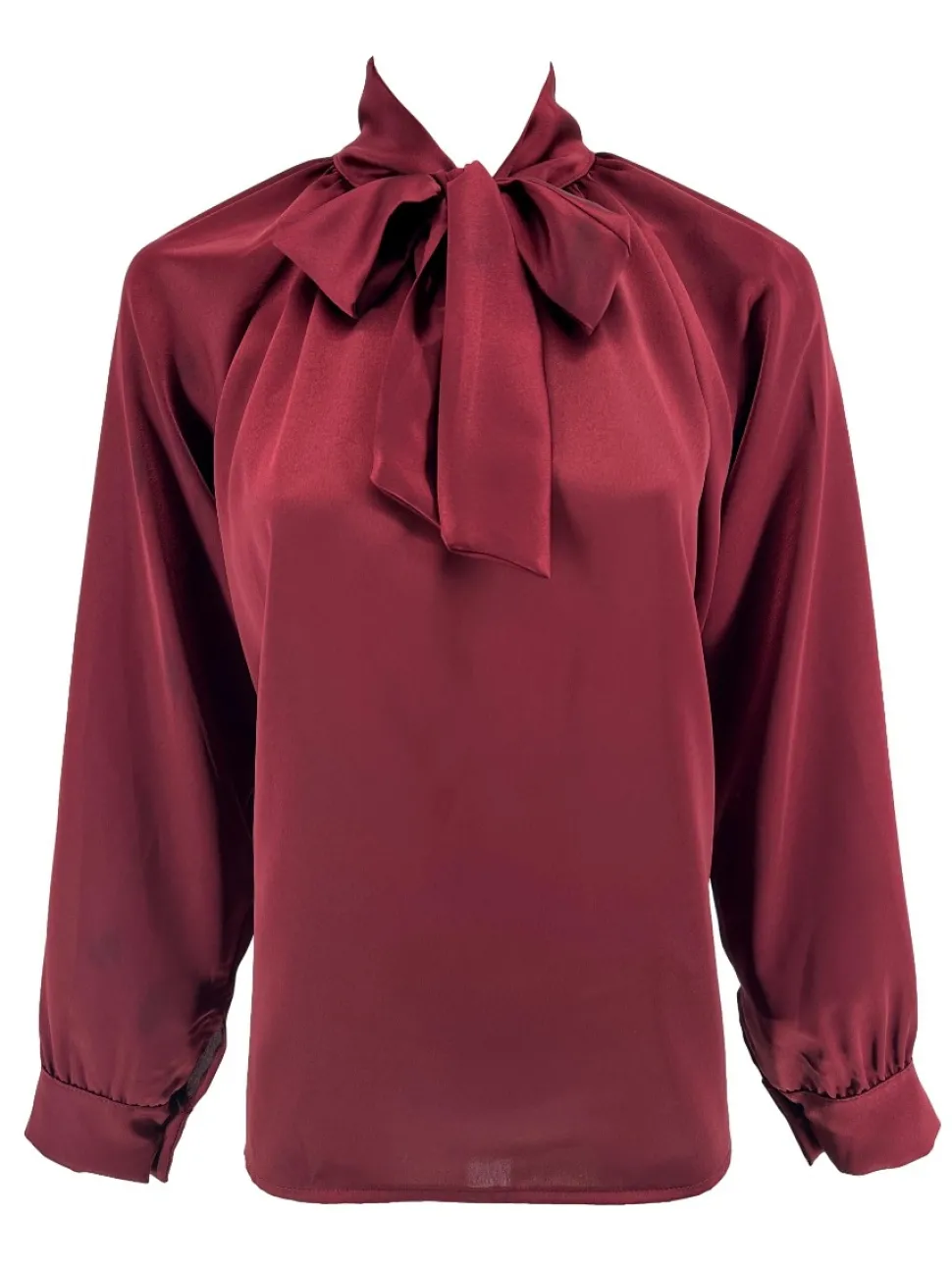 satijnlook_blouse_met_str_0.webp Satijn-look blouse met strik in de hals Dimphy bordeaux