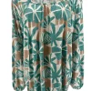 Shirt met lange mouw en ronde hals Jackie pansy turquoise
