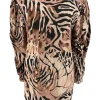 Shirt met lange mouw en ronde hals Donatello beige