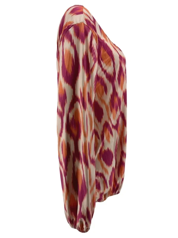 Shirt met lange mouw en ronde hals Jackie smudge fuchsia