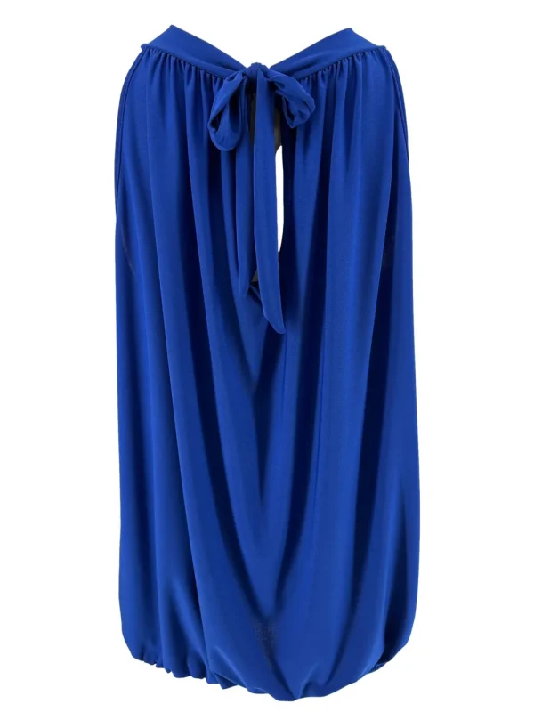 SIZE PLUS mouwloze halter top uni kobalt