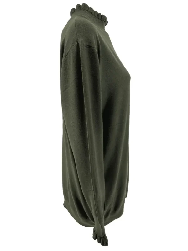 SIZE PLUS Turtleneck trui froetie army
