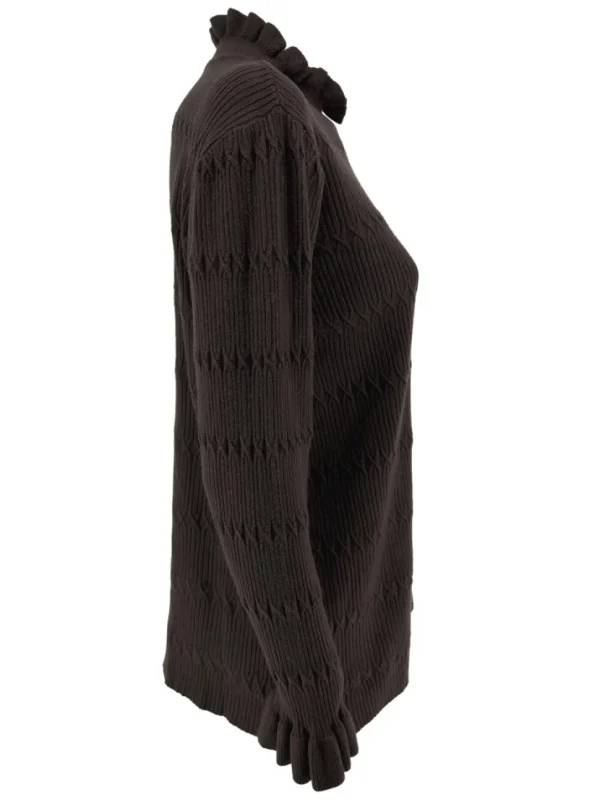 SIZE PLUS Turtleneck trui froetie GOTIEK bruin
