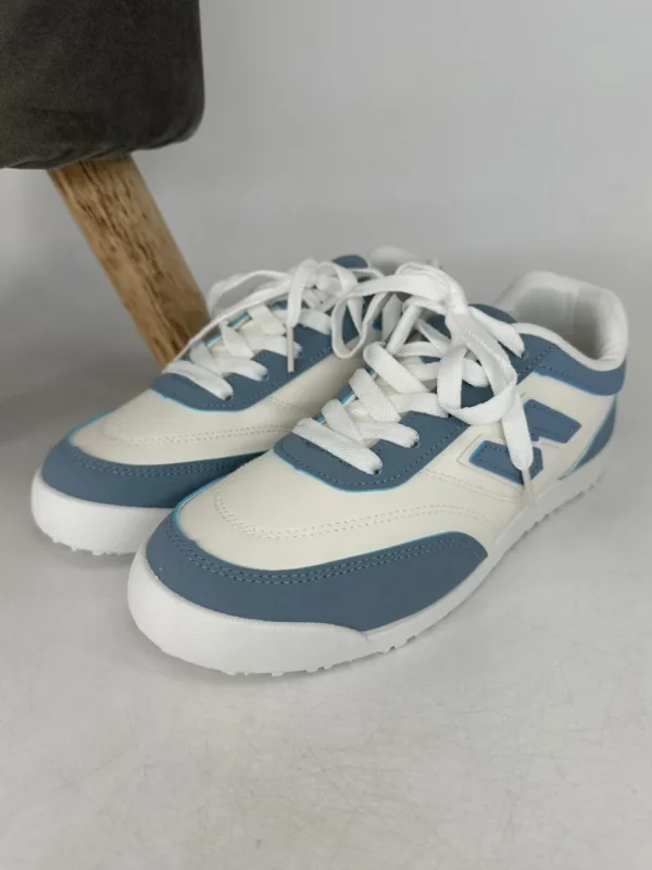Sneaker in leather-look blue (B0-156)