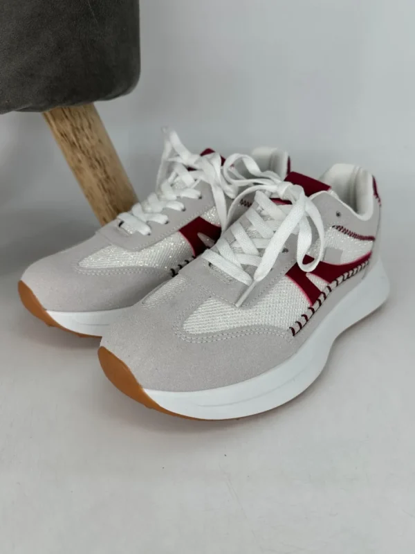 Sneaker met sparkle grey (1W-N17)