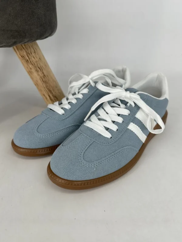 Sneaker met veters blue (9108)
