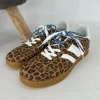 Sneaker met veters leopard (C3035)