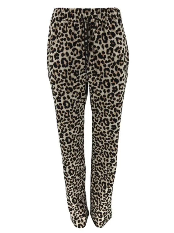 Soft broek met koord panterprint (HY387-1)