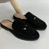 Suedine instap loafers zwart (001)